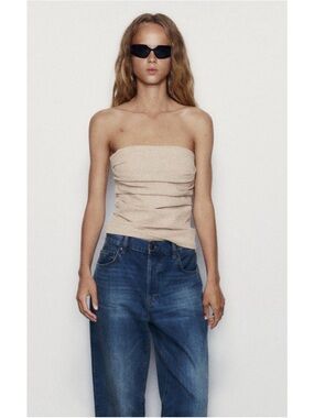 NWT Zara Sparkly Bandeau Top